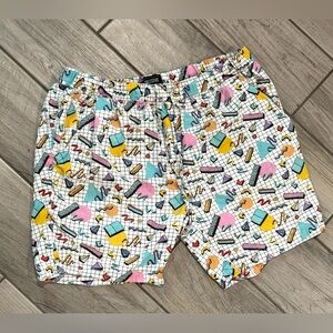 Massive Men’s Volley Shorts Vintage Print| Large